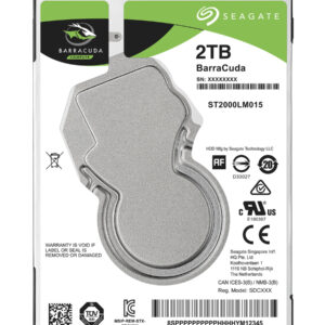 Hårddisk 2.5 Seagate BarraCuda ST2000LM015 2TB SATA 128MB (D)
