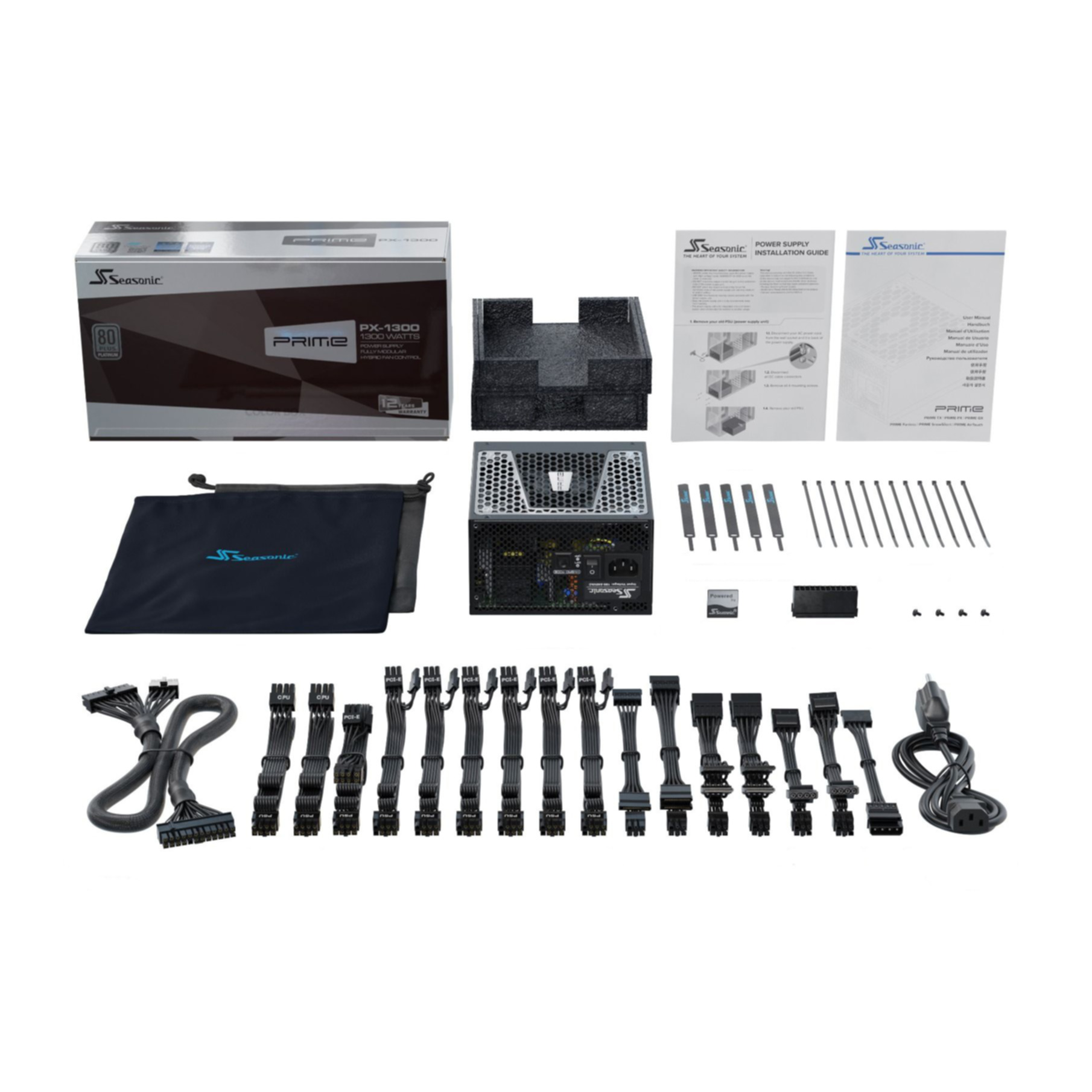 PC-nätaggregat Seasonic Prime PRIME-TX-1300-ATX30 1300W Titanium - Bild 2