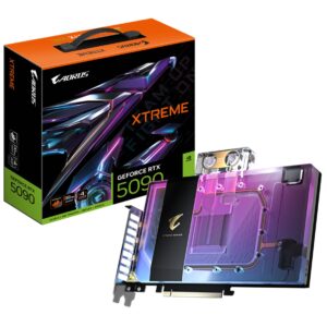 VGA Gigabyte GeForce® RTX 5090 32GB AORUS XTREME WATERFORCE WB