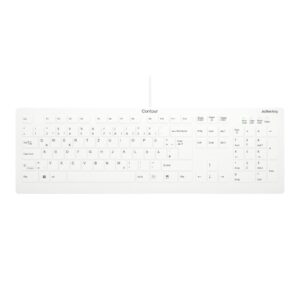 Tangentbord Contour Meidcal Active Key AK-C8112 trådbundet vitt (DE) (AK-C8112-US-W/DE)