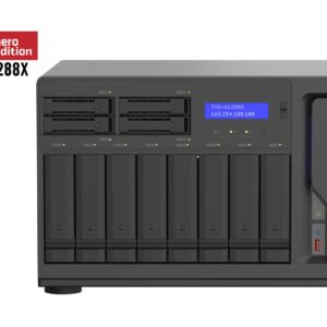 NAS-server QNAP TVS-h1288X-W1250-16G 12-facks