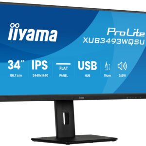 TFT Iiyama ProLite XUB3493WQSU-B6 86,4 cm (34) 2xHDMI, DisplayPort, SP